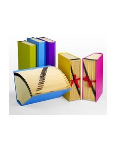 CARPETA ACORDEON Fº CARTON FORRADO AZUL FASHION 20 MOD 1 31